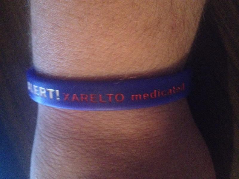 Xarelto wristband clearance