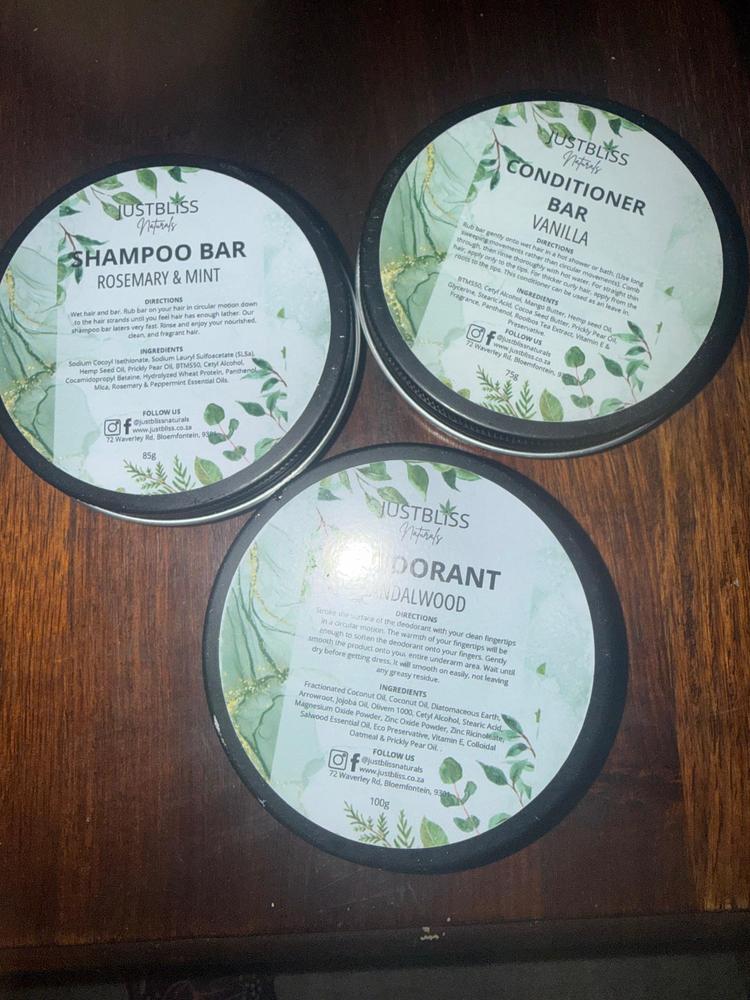 Eco-Friendly Shampoo Bar in Tin – Plant-Based, Zero Waste Hair Care - Customer Photo From Edna