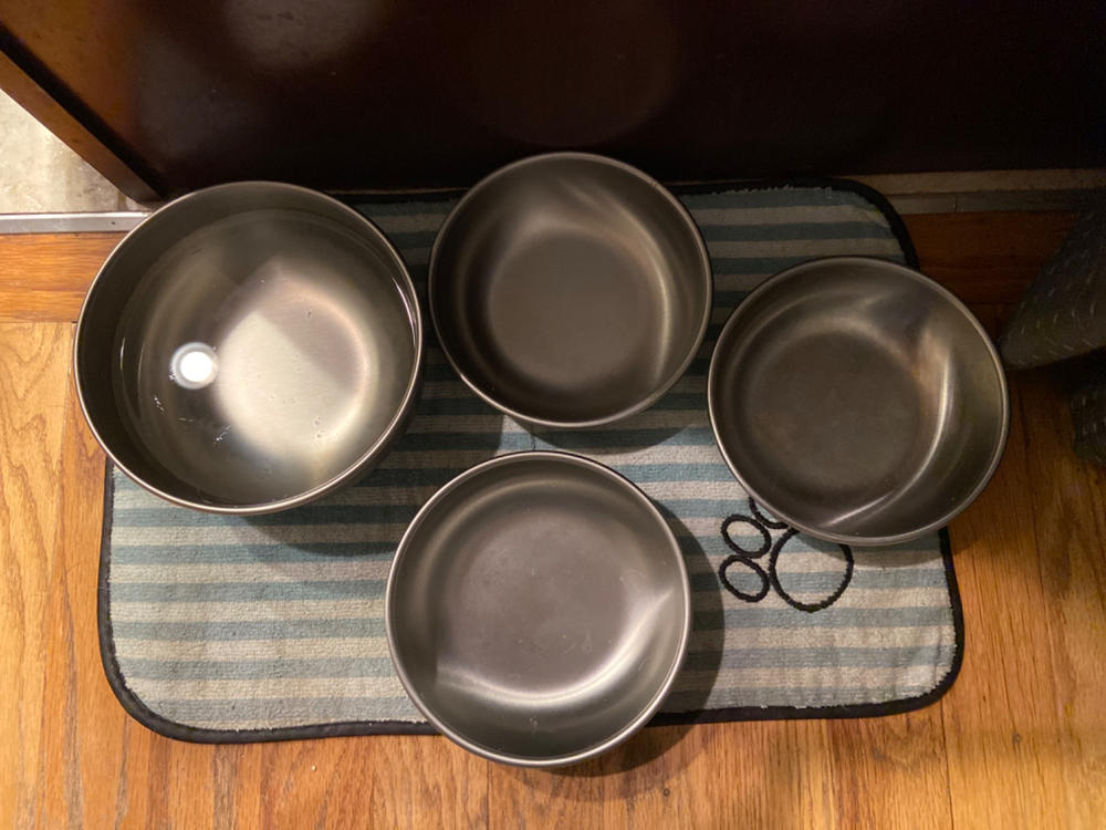 Basis Pet Stainless Steel Dog Bowls - Made in the USA - Customer Photo From Anonymous