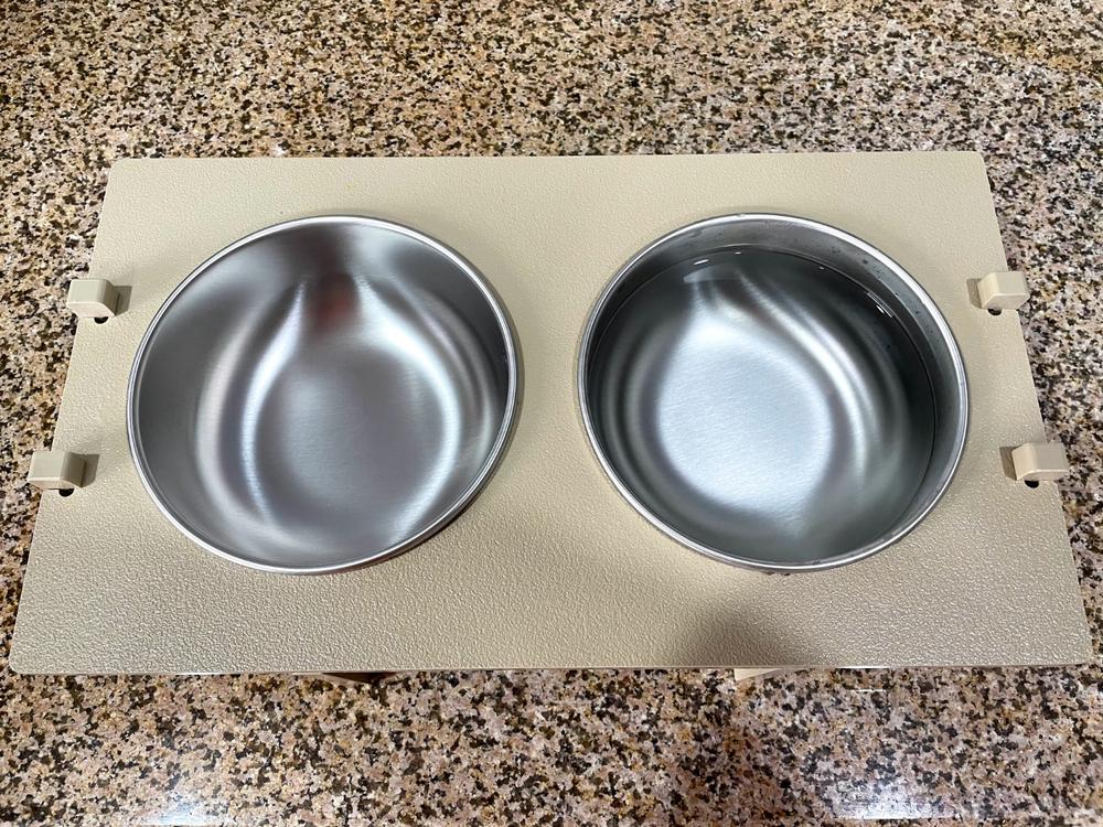 Rise Pet Bowl Stand, For Medium Dog Bowls - Customer Photo From Theodore Hovig