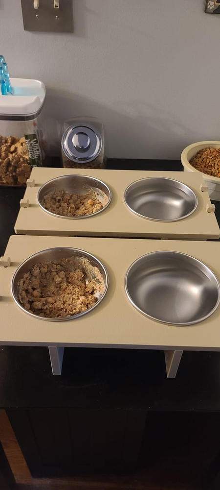 Rise Pet Bowl Stand, For Medium Dog Bowls - Customer Photo From Anonymous