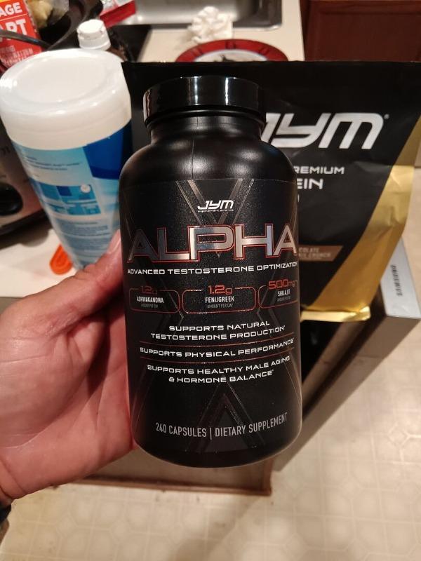 Alpha JYM X Advanced Testosterone Optimization - Customer Photo From arturo V.