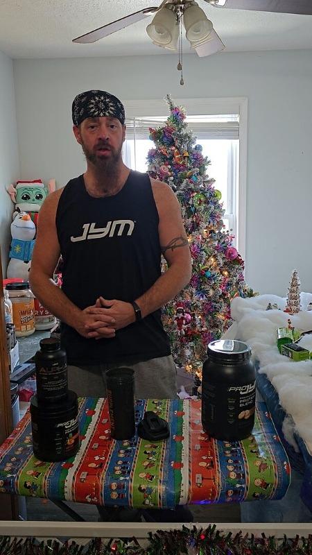 JYM Mens Logo Tank Top - Customer Photo From Roger W.