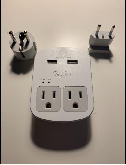World-Way 6 Travel Adapter Kit | 2 USB + 2 US Outlets - Grounded - Customer Photo From Stuff A.