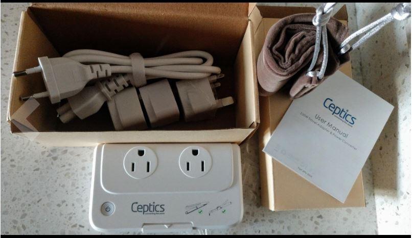 230W Travel Voltage Converter - 2 Outlets + 4 USB QC 3.0 - 220V to 110V (PU-200X) - Customer Photo From Hannah C.
