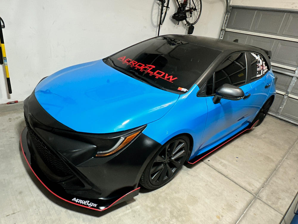2019-2022 Toyota Corolla Hatch Splitter V2 - Customer Photo From Clinton Tinson