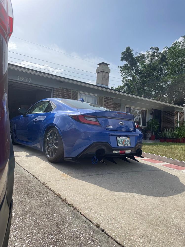 2022+ Subaru Brz/ Toyota GR86 Rear Diffuser V5 ( Aggressive ) - Customer Photo From Jaundie James Scott