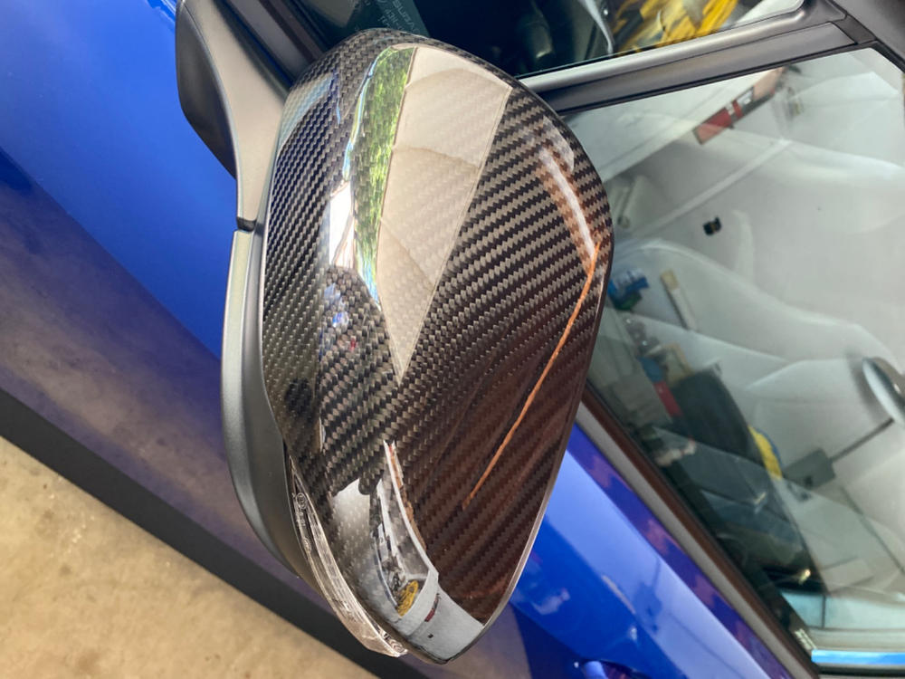 2022+ Subaru WRX Carbon Fiber Mirror Caps ( Direct Replacement ) - Customer Photo From Atley Henry