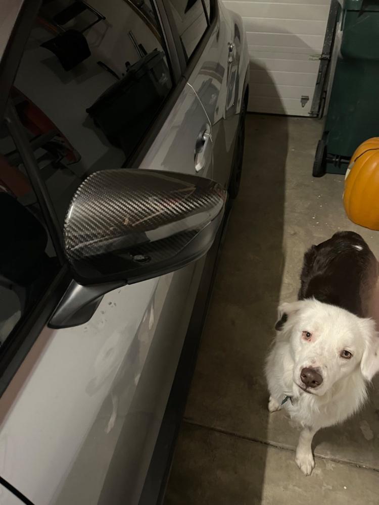 2022+ Subaru WRX Carbon Fiber Mirror Caps ( Direct Replacement ) - Customer Photo From Brian Chavez