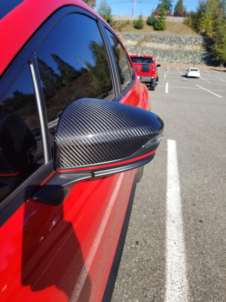 2022+ Subaru WRX Carbon Fiber Mirror Caps ( Direct Replacement ) - Customer Photo From Nate Cardwell