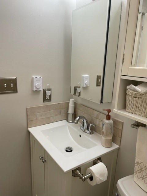 Equipe - Tribeca Collection - 2.5 in. x 10 in. Wall Tile - Oatmeal - Customer Photo From Suzanne Rooney