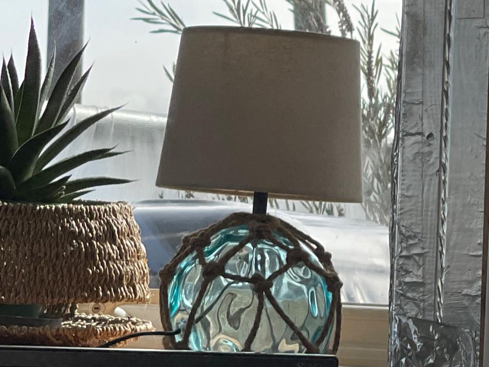 Small Glass Buoy Bedside Lamp - Customer Photo From Anonymous