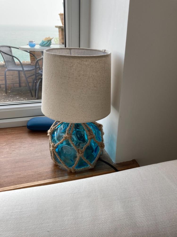 Small Glass Buoy Bedside Lamp - Customer Photo From Suzie M.