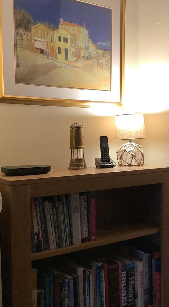 Small Glass Buoy Bedside Lamp - Customer Photo From Rebecca Higgins