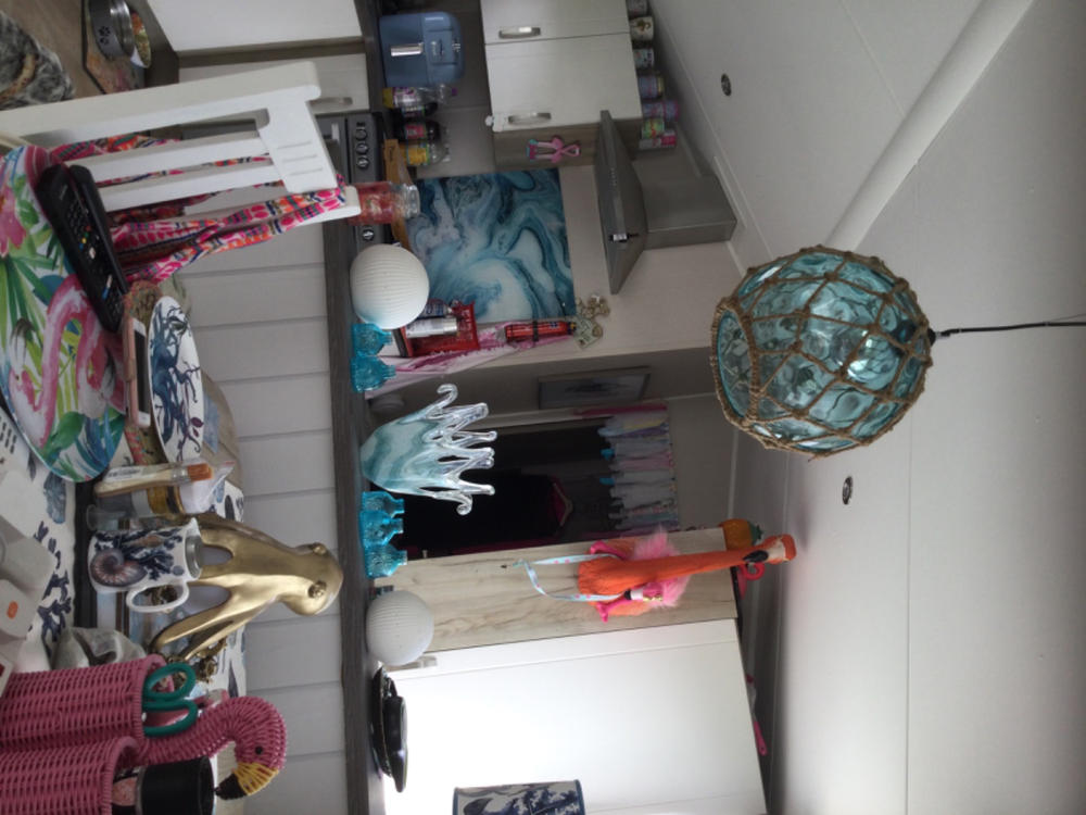Rope Ceiling Light - Buoy Style - Customer Photo From julie edwards
