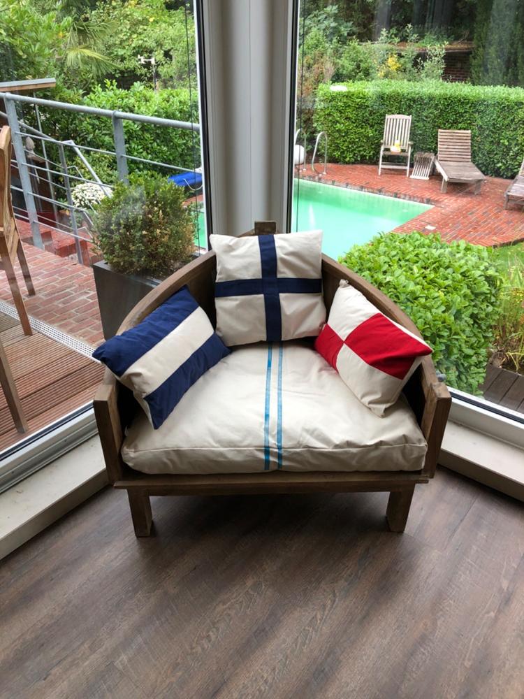 Sea Style Armchair with Cushions - Customer Photo From Anonymous
