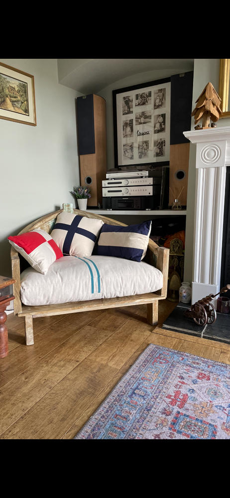 Sea Style Armchair with Cushions - Customer Photo From Lisa Glavin