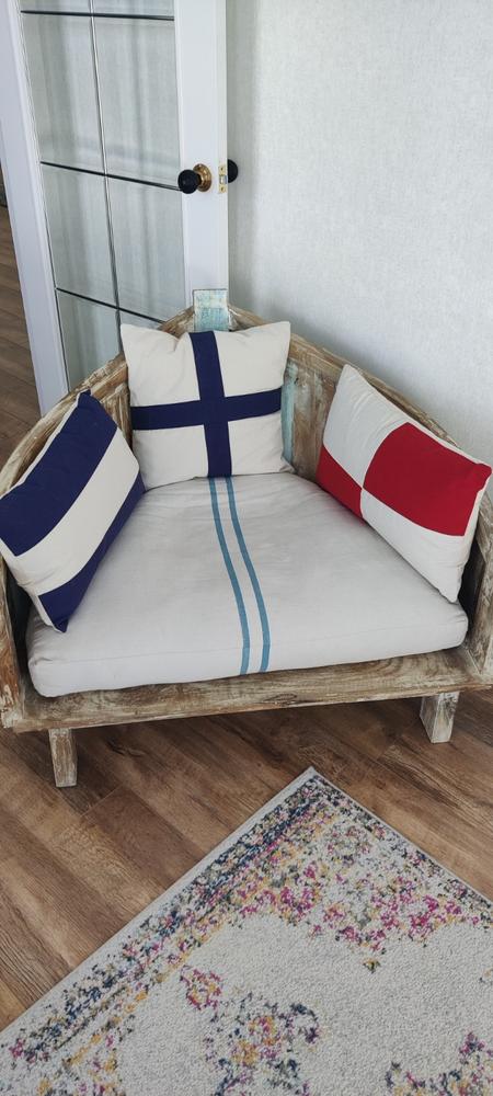 Sea Style Armchair with Cushions - Customer Photo From Anonymous