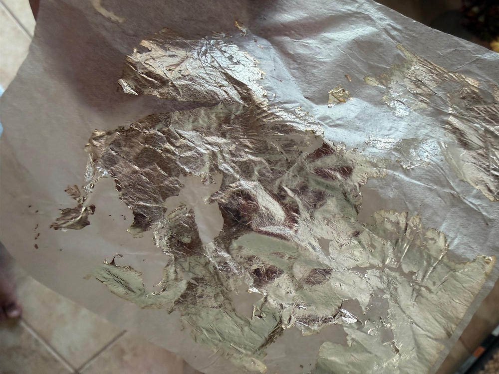 Edible Silver Leaf, Hard Press Transfer Sheets - Customer Photo From Anonymous