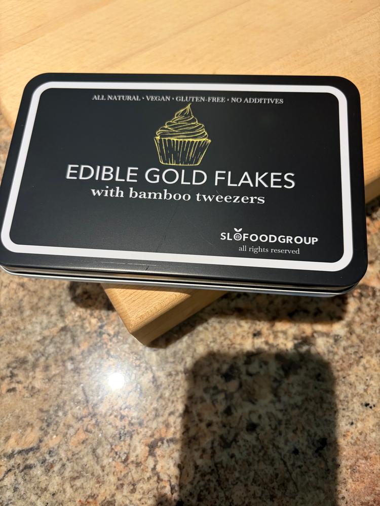 Gold Flakes - Edible Gold Leaf Flakes - Customer Photo From Jennifer Falzarano