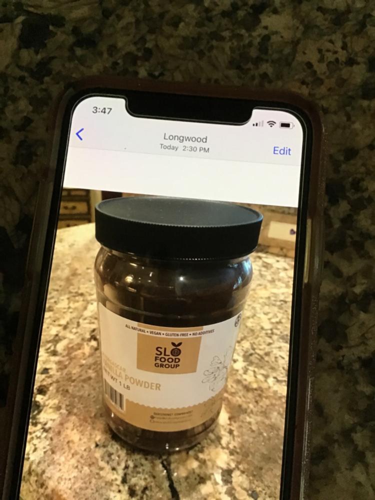 Madagascar Ground Vanilla Bean Powder, Planifolia - Customer Photo From Jennifer Falzarano