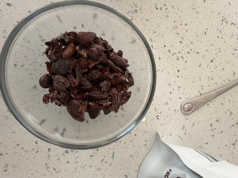 Madagascar Cacao Nibs, Fine Chocolate Crushed Cacao Beans - Customer Photo From Anonymous