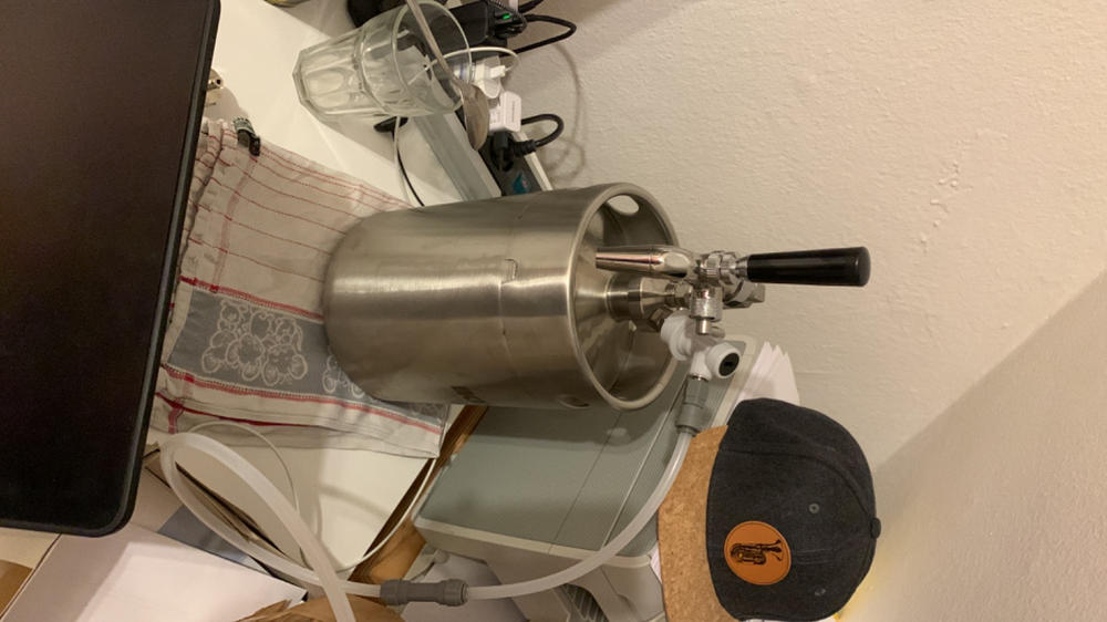 The Premium 23L Home Brew Keg Package - Customer Photo From Schmittner