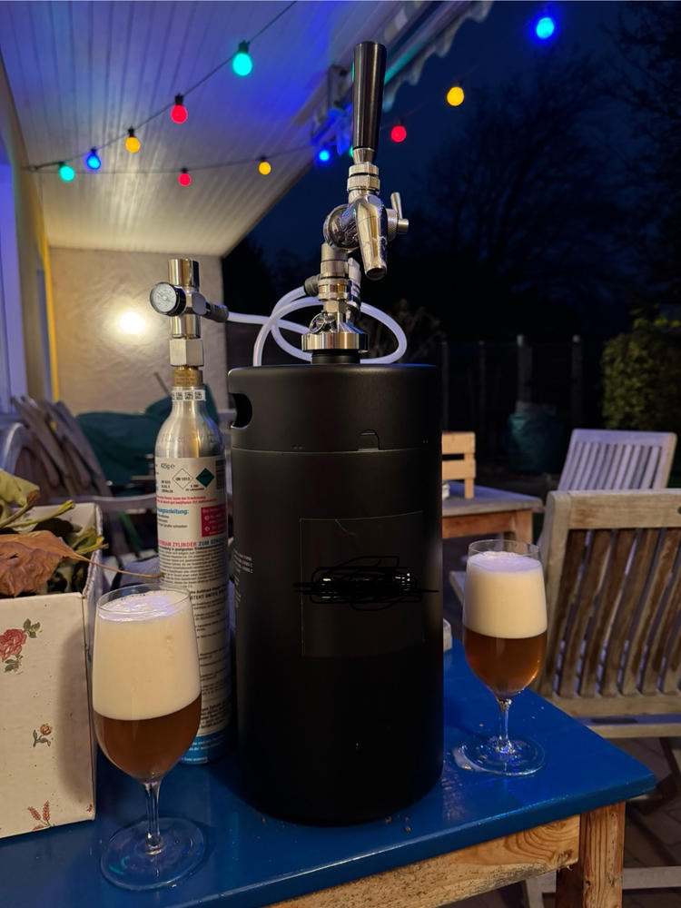 The Premium 23L Home Brew Keg Package - Customer Photo From Markus S.