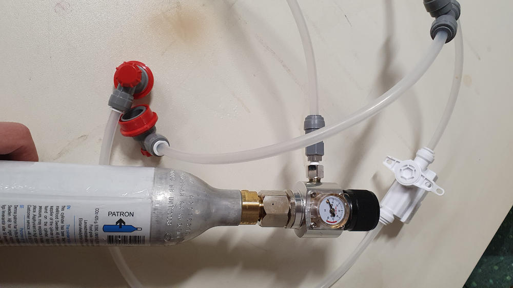 Remote Gas Line Connection For Mini Regulator - Customer Photo From Ari K.