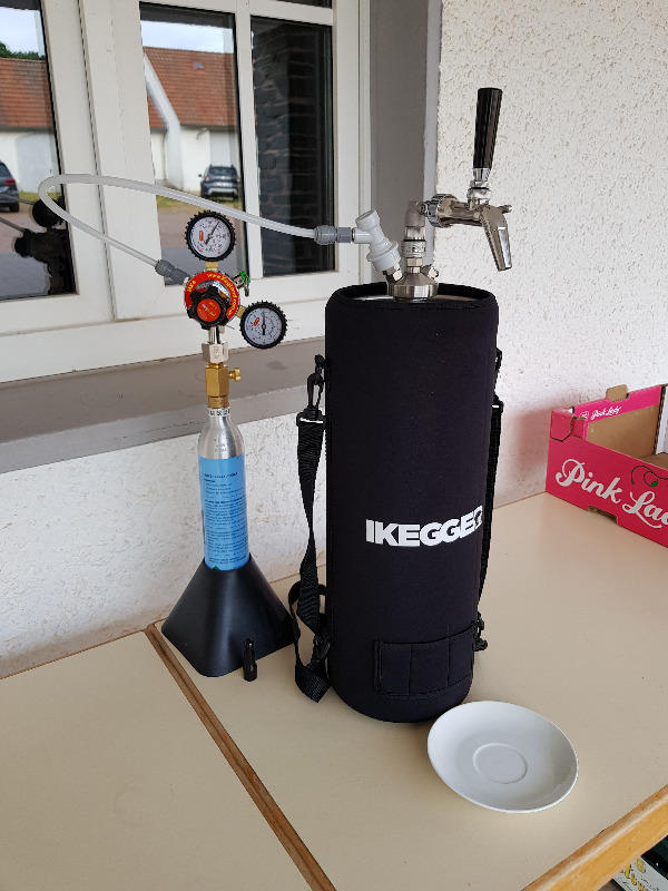 Mini Keg Cooler Sleeve | Neoprene with Shoulder Strap - Customer Photo From Jens R.