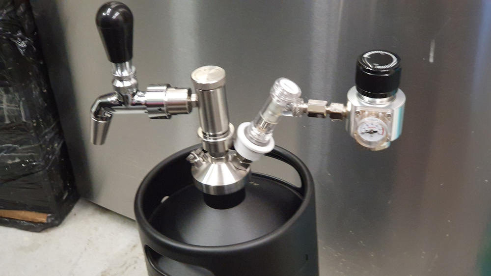 Double Ball Lock Keg and Growler Spear | "The Double-Ender" - Customer Photo From Ari K.