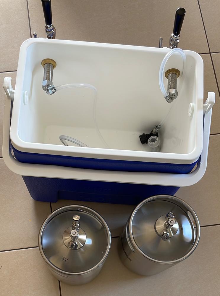 Complete Jockey Box | 2 x 5L Kegs On Tap Anywhere - Customer Photo From Sven F.