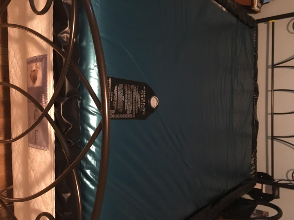 ER9254 Waveless Softside Waterbed Mattress with Back Support, Deep Fill (8")- 2nd Most Waveless - Customer Photo From Jeanne Bovinett