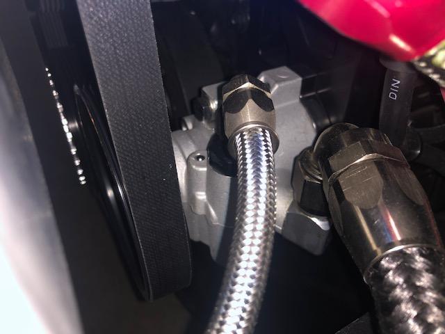 Press-IN 90 Degree -10AN Power Steering Pump Resivoir Inlet Fitting - Customer Photo From William knobloch
