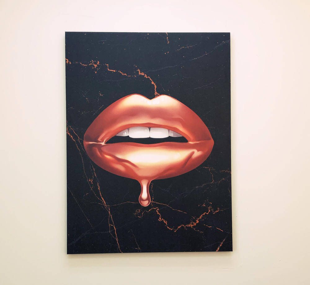 Stunning Lips DRIP With Liberty on Wall Art Prints