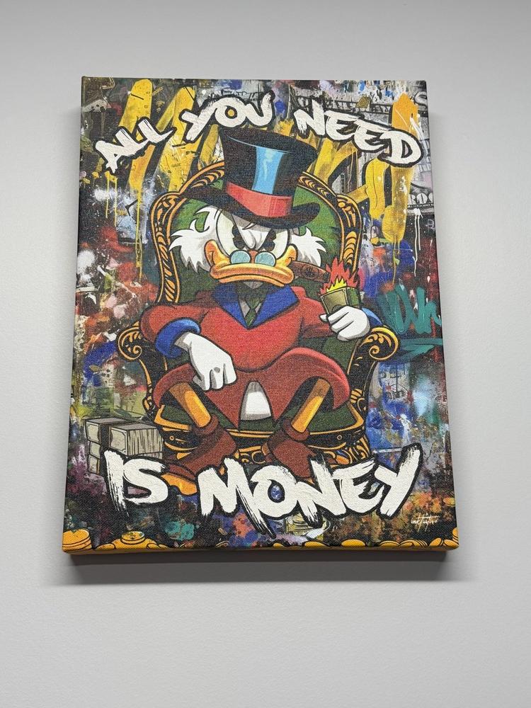 Scrooge Money Canvas Art – Inktuitive