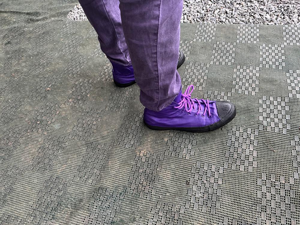 Purple Rope Laces - Essentials Collection - Customer Photo From Jesse 