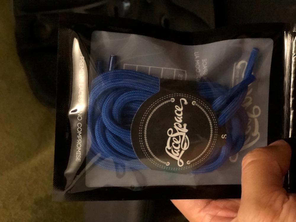 Blue Rope Laces - Essentials Collection - Customer Photo From Benson H.