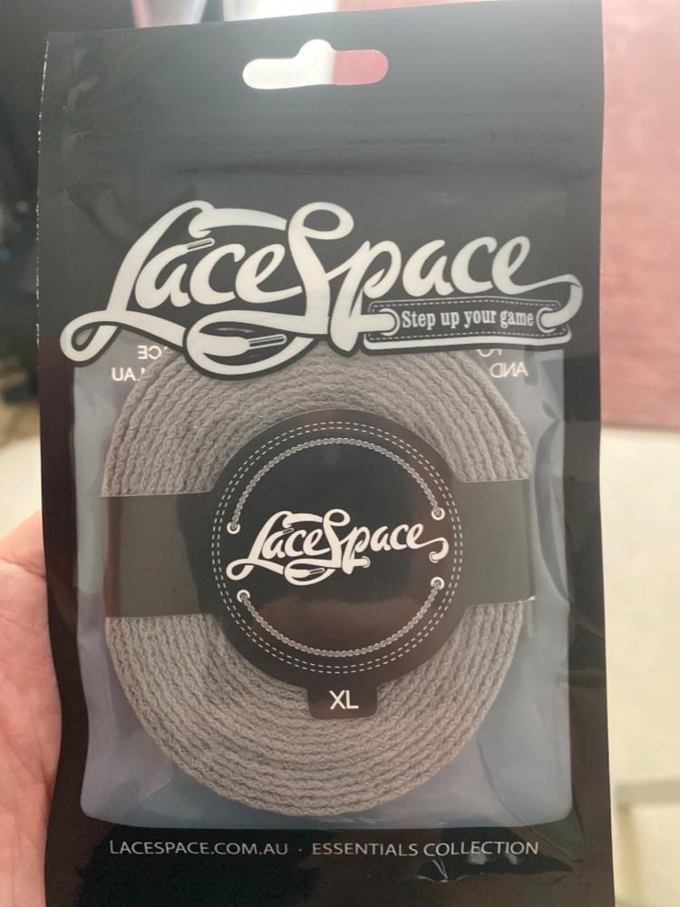 Grey Flat Laces - Essentials Collection - Customer Photo From Nicholas Downey