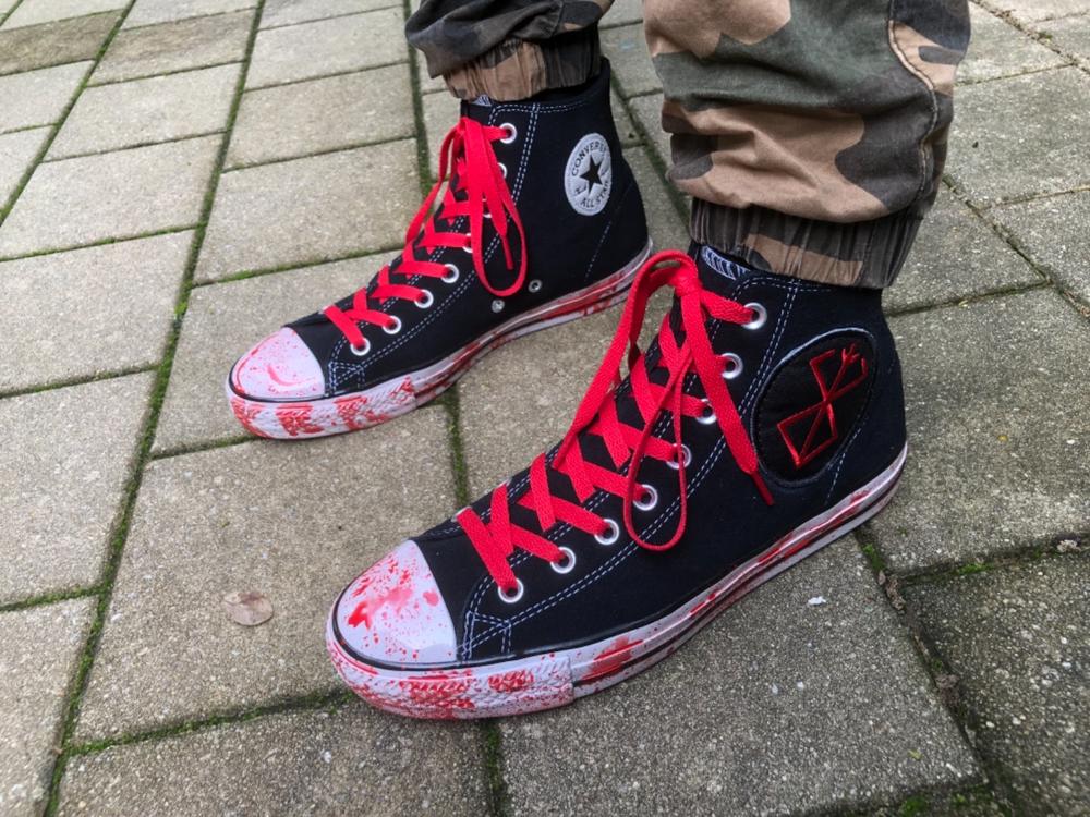 Red Flat Laces - Essentials Collection - Customer Photo From James Barr
