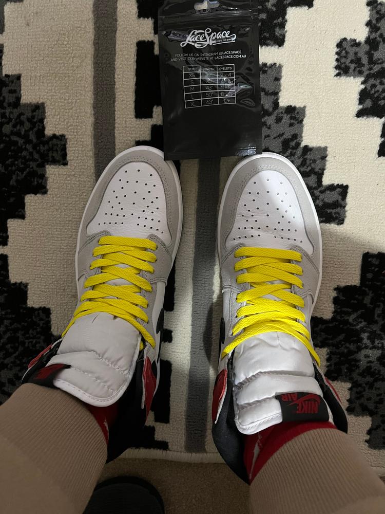 Yellow Flat Laces - Essentials Collection - Customer Photo From Richard atangan