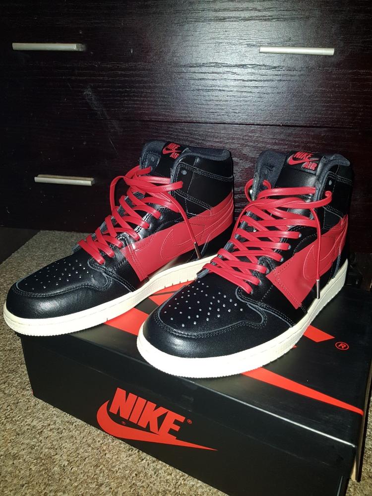Red Leather Laces - Silver Aglet - Customer Photo From Adam H.