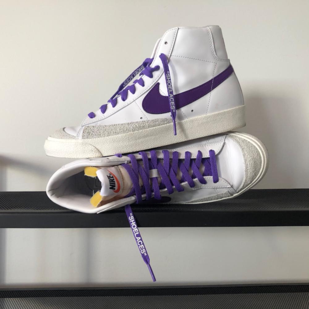 purple nike laces