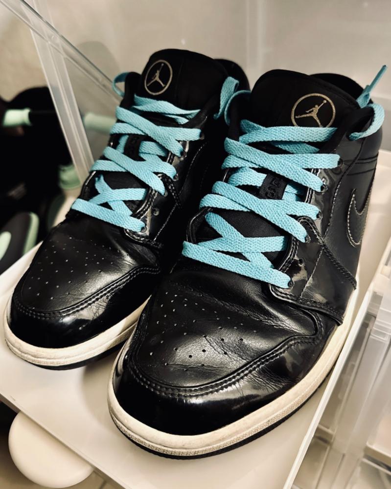 Teal -  "SHOELACES"  inspired by OFF-WHITE x Nike- Flat Laces - Customer Photo From Michael Doolan