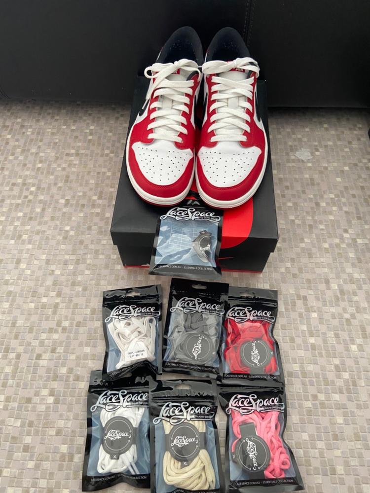 Pink Oval Laces - Essentials Collection - Customer Photo From Joshua 