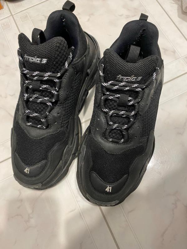 Balenciaga Triple S Replacement Laces - Black & White - Customer Photo From Sophie Say