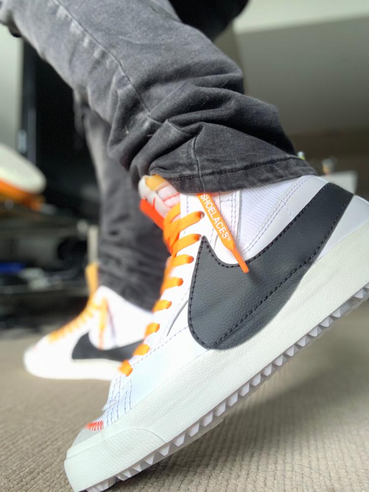 Orange - "SHOELACES"  inspired by OFF-WHITE x Nike- Flat Laces - Customer Photo From Nathaniel