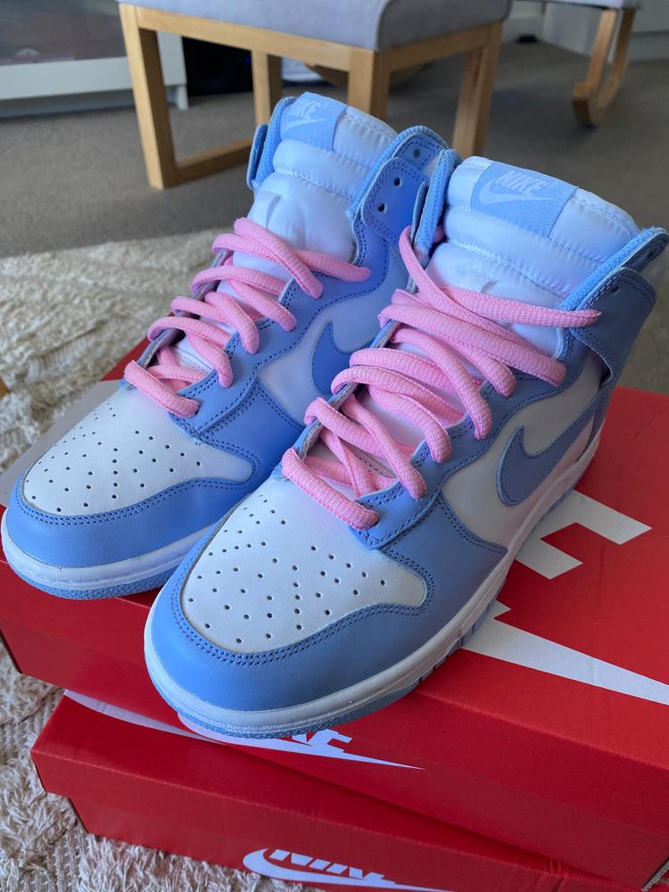 SB Dunk Thick Oval Laces - Inspired by Travis Scott Light Pink - Customer Photo From JP