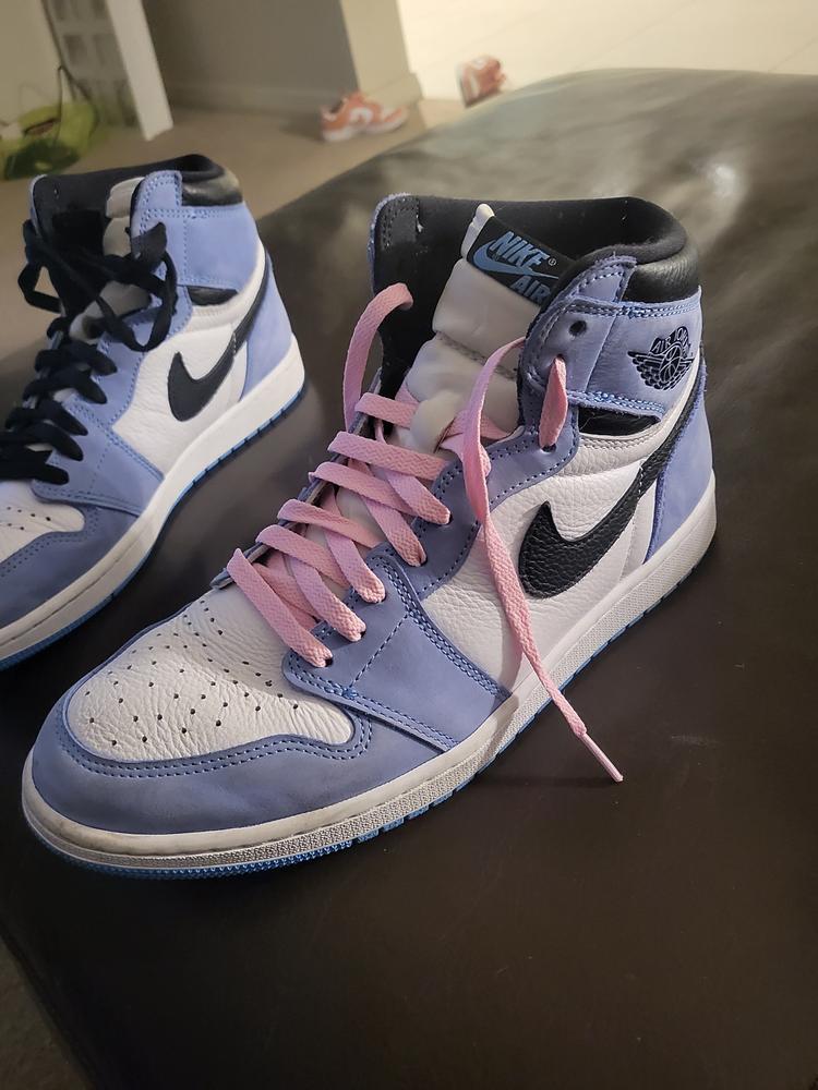 university blue pink laces