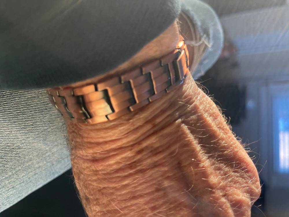Ultra Strength Pure Copper Magnetic Therapy Bracelet (Classic) - Customer Photo From Steve Wilson